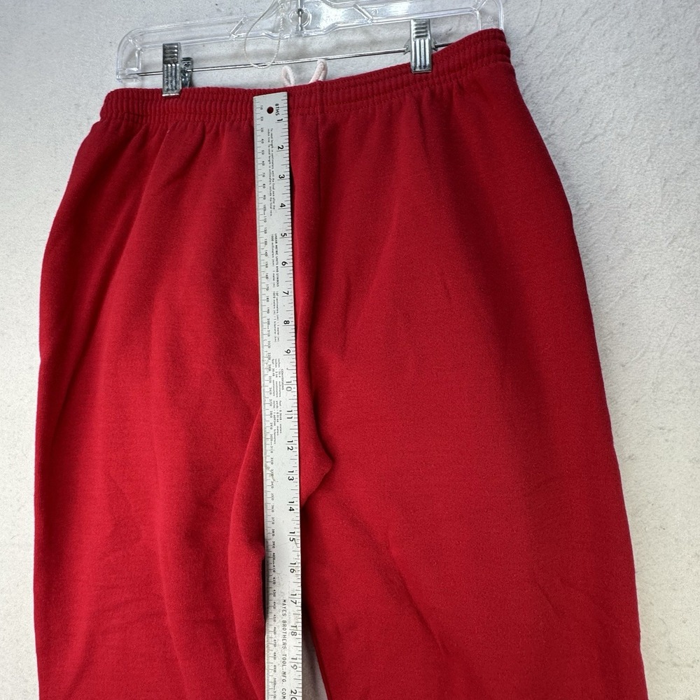 Vintage Y2K Lee Jogger Sweatpants Size Large Red Puffy Paint Art Made In USA - Picture 7 of 12
